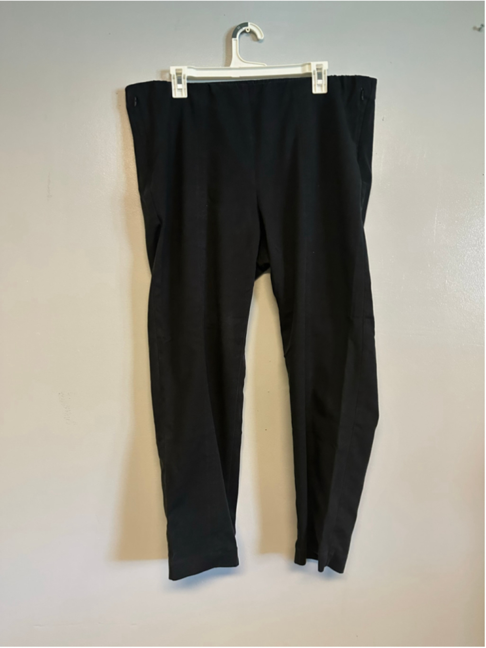 J. Jill Essential Cotton-tyStretch Trousers Black Size 16 Formal Comfy Business